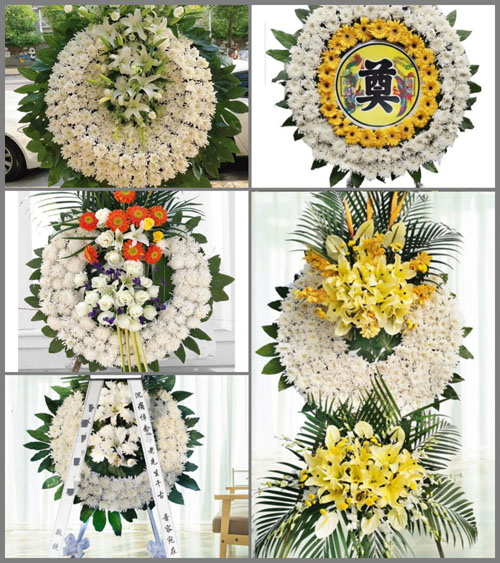 湖北孝感市安陆市接官乡吊桥村花圈速递